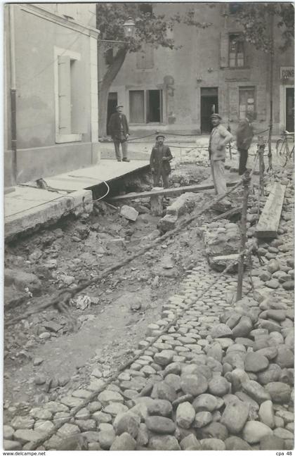 Vaucluse : Orange,  Inondations Rue St Florent, Carte-Photo