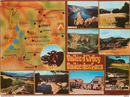 Carte Postale - 68 - Orbey - Vallée d'orbey vallée des lacs - Multivues - Carte Géographique - CPM - Voir Scans Recto-Ve