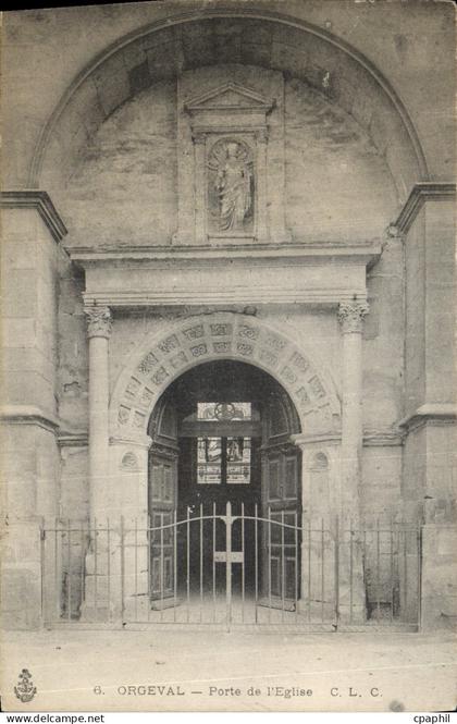 CPA Orgeval Porte de l'Eglise
