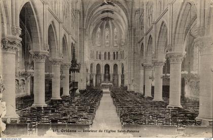 Orleans - Interieur de l'Eglise Saint Paterne - CPA