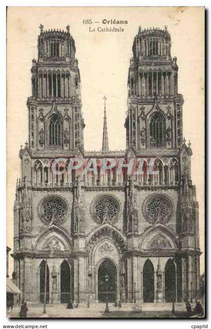 Orleans - La Cathedrale - CPA