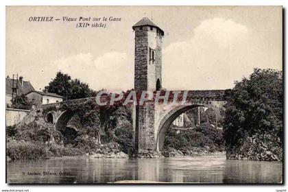 Orthez CPA Vieux pont sur le Gave