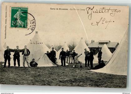 02150 Sissonne 1910 Gebrauchsspuren Kaserne Camp de Sissonne - 39631794