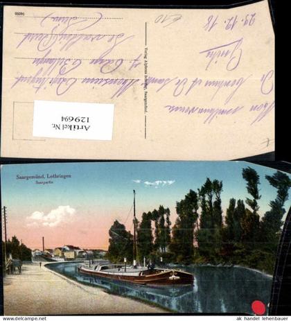 129694,Saargemünd Lothringen Saarpartie Boot
