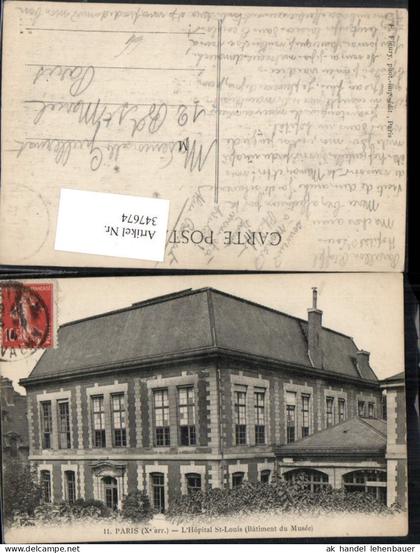 347674,Ile-de-France Paris L'Hopital St-Louis Gebäude