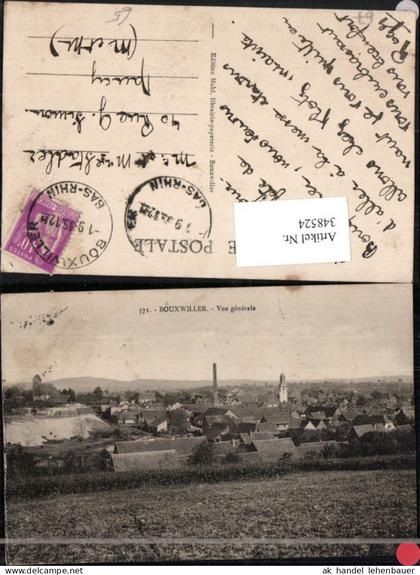 348524,Elsass Bas-Rhin Bouxwiller Vue generale Totale