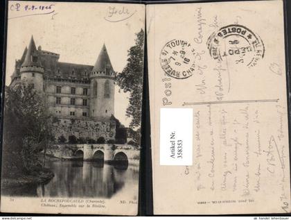 358353,Poitou-Charentes Charente La Rochefoucauld Chateau Schloss Brücke