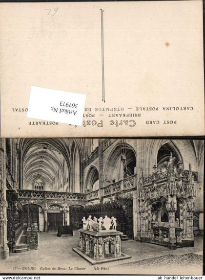 367973,Rhone-Alpes Ain Bourg-en-Bresse Eglise de Brou Le Choeur Kirche Chorgestühl