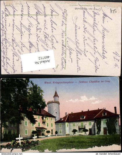 405712,Lothringen Meurthe-et-Moselle Cirey-sur-Vezouze Schloss Chatillon bei Cirey Turm