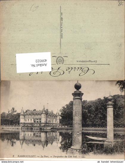 459322,Ile-de-France Yvelines Rambouillet Le Parc Perspective du Cote Sud Schloss