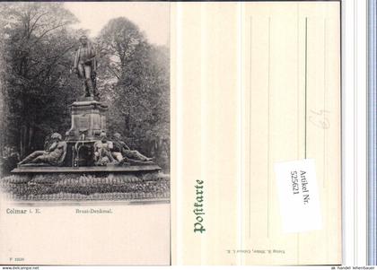 525621,Elsass Haut Rhin Colmar im Elsass Bruat Denkmal Brunnen