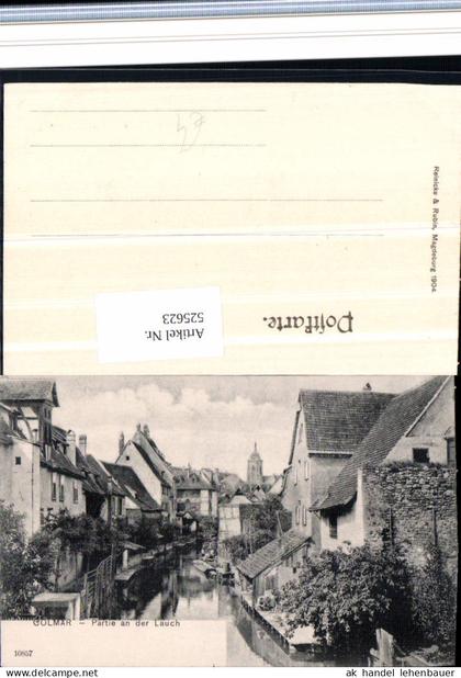 525623,Elsass Haut Rhin Colmar im Elsass Partie a.d. Lauch