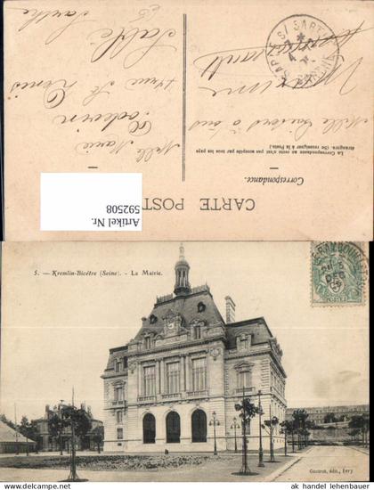 592508,Kremlin-Bicetre Seine La Mairie France