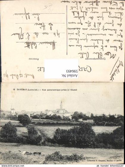 596493,Savenay Loire-Inf. Vue panoramique prise a l Ouest France