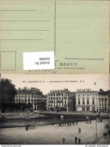 626966,Bayonne Pont Mayon et Petit Bayonne France