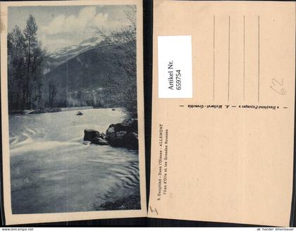 659754,Dauphine Dans l Oisans Allemont l Eau d Olle et les Grandes Rousses France