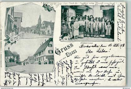 67240 Bischwiller Bischweiler 1899 - Elsässerin Dorfstraße - 52214843