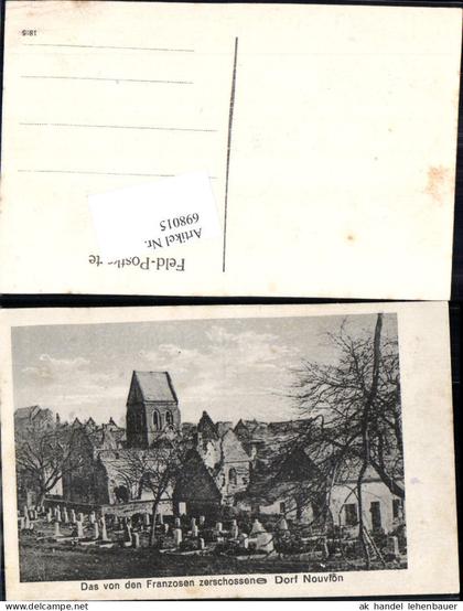 698015 France Nouvion Somme Abbeville Feldpostkarte