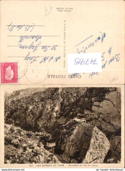 747915 Les Gorges du Tarn Belvedere du Pas du Soucy Aussichtsterrasse France