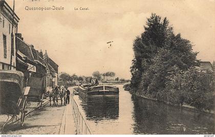 AK Quesnoy-sur-Deule Le Canal Frankreich 1915 gelaufen Postkarte