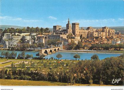 B110027 France Avignon Le Pont Saint Benezet Palais des Papes Bridge