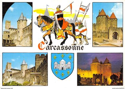 BR21118 La Tour de Justice et tour Pinte Carcassonne france