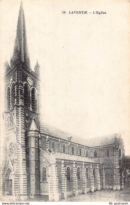 C229 France Laventie L'Eglise   vintage postcard