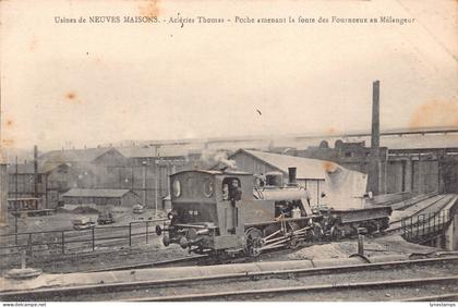 France Industrial Usines de Neuves Maisons Steam Locomotive Train postcard C324