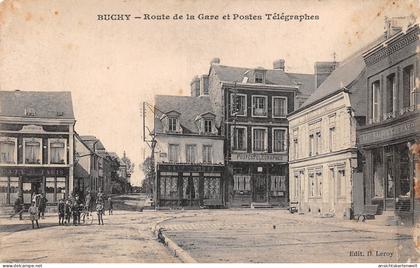 Frankreich 76 Buchy Route de la Gare et Postes Telegraphes gl1918 #198.877