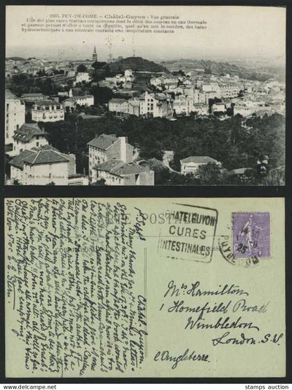 PUY-DE-DOME Chatel Guyon General View 1925 Old Postcard