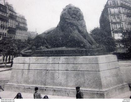 1903 LION DE BELFORT [75] Paris  Autres monuments, édifices-CPA-Carte postale Précurseur CAD à double couronne Paris XVI