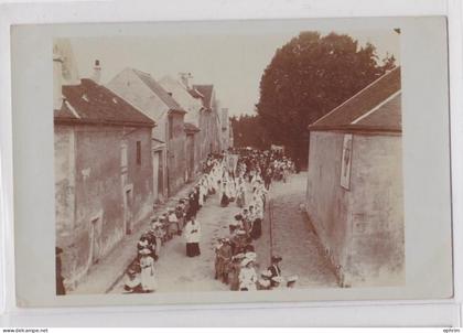 77 Dammartin-en-Goële Othis Carte-photo d'une Procession Religieuse en 1906