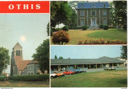 Othis belle multi-vues l'Eglise la Mairie le Centre Commercial de la Jalaise voitures