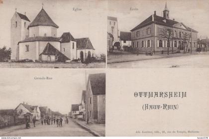 68 / OTTMARSHEIM / MULTIVUES / EGLISE / ECOLE / GRANDE RUE
