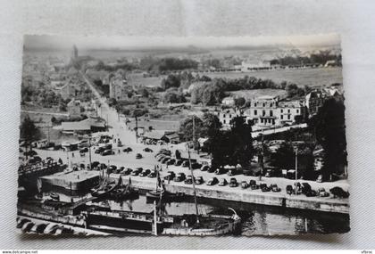 Cpsm, Ouistreham, Riva Bella, le port, panorama sur Ouistreham et Riva Bella, Calvados 14