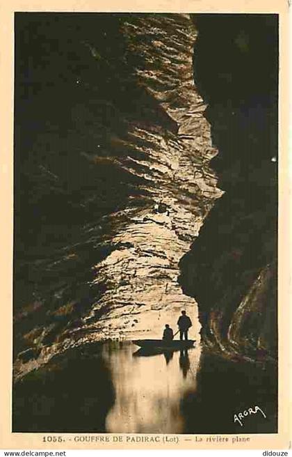 Carte Postale Ancienne - 46 - Padirac - Gouffre de Padirac - La rivière plane - Animée - Carte Neuve - CPA - Voir Scans