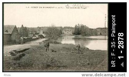 35 Paimpont - 318 - FORET DE PAIMPONT (I-et-V) - Vue générale des Forges - forge etang des fo /  D35D  K35223K  C35211C