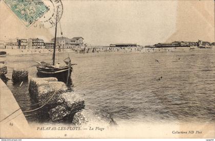 Palavas les Flots CPA la plage