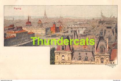 CPA 75 LITHO PARIS ILLUSTRATEUR