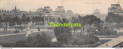 CPA 75 PARIS CARTE DOUBLE PANORAMIQUE JARDIN DES TUILERIES