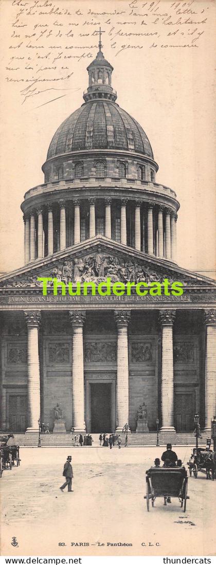 CPA 75 PARIS CARTE DOUBLE PANORAMIQUE LE PANTHEON