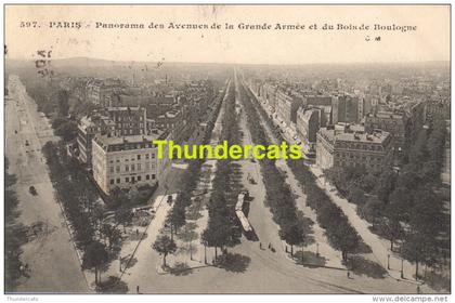 CPA  75 PARIS PANORAMA DES AVENUES DE LA GRANDE ARMEE ET DU BOIS DE BOULOGNE