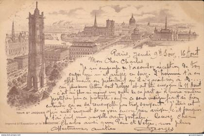 PARIS   LITHOGRAPHIE    1900