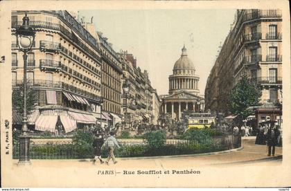 CPA Paris Rue Soufflot et Pantheon