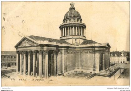 Paris - Le Pantheon old postcard travelled 1921 bb151013