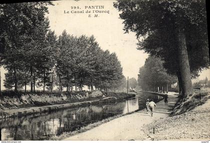 CPA Pantin Le Canal De I'Ourcq