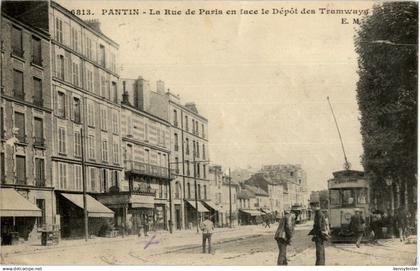 Pantin - La rue de Paris Tramway