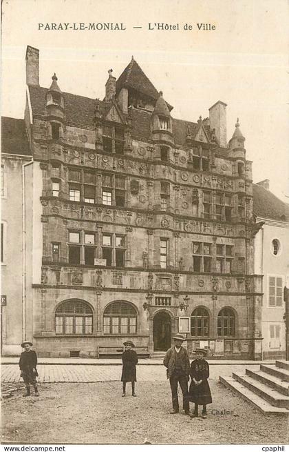 CPA Paray le Monial L'Hotel de Ville