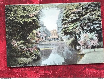 1906-Paris France [75]  Parcs, jardins-☛Carte Postale,CPA,Postcard-☛Bois de Boulogne-Le pavillon & le lac d'Ermenonville