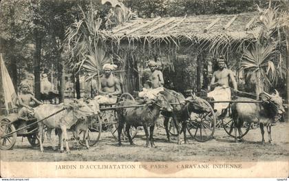 CPA Jardin D Acclimatation de Paris Caravane Indienne